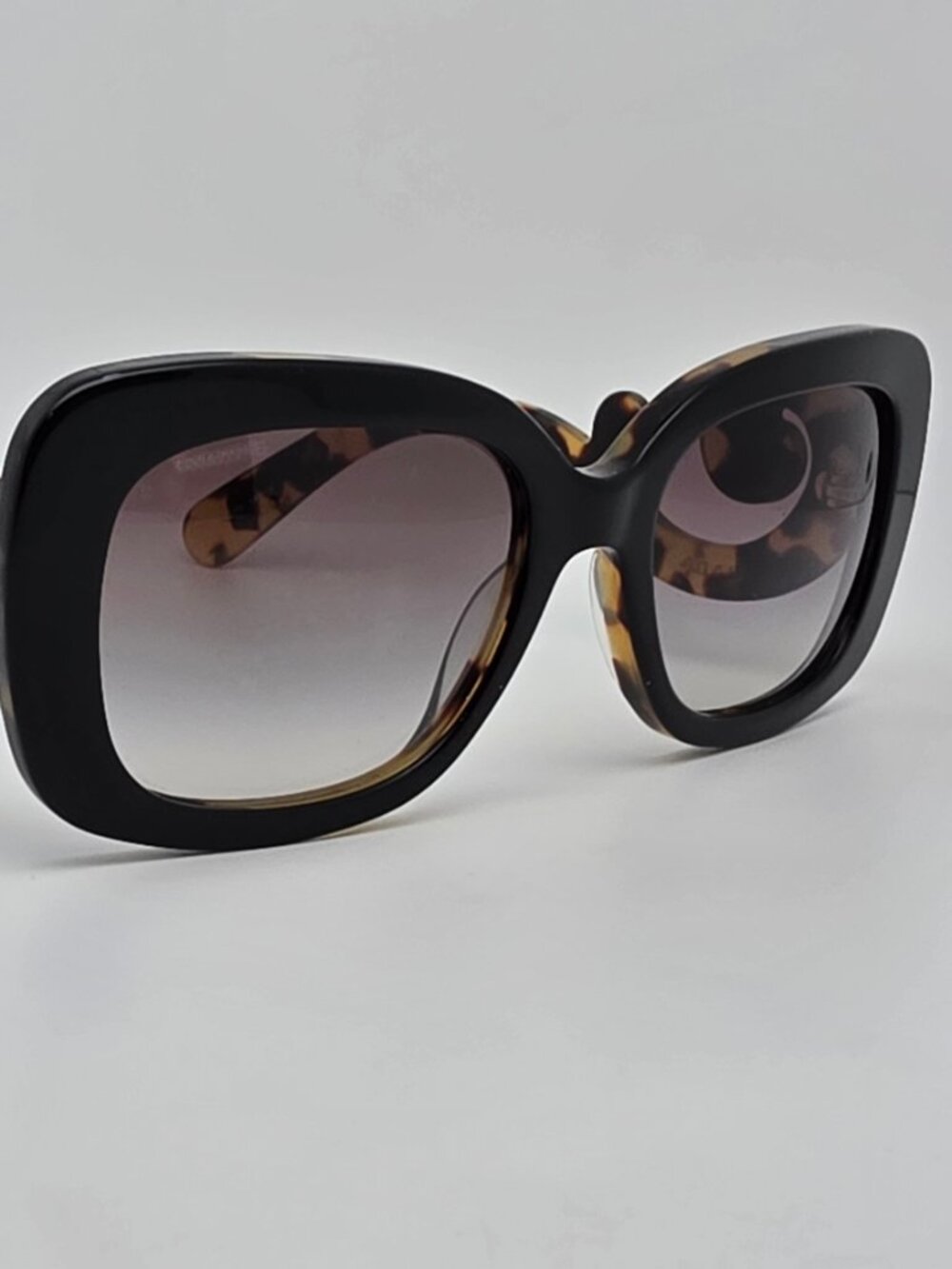 Prada SPR 27O NAI-0A7 Baroque Black Havana Frame Grey Gradient Lens Sunglasses - Picture 6 of 12